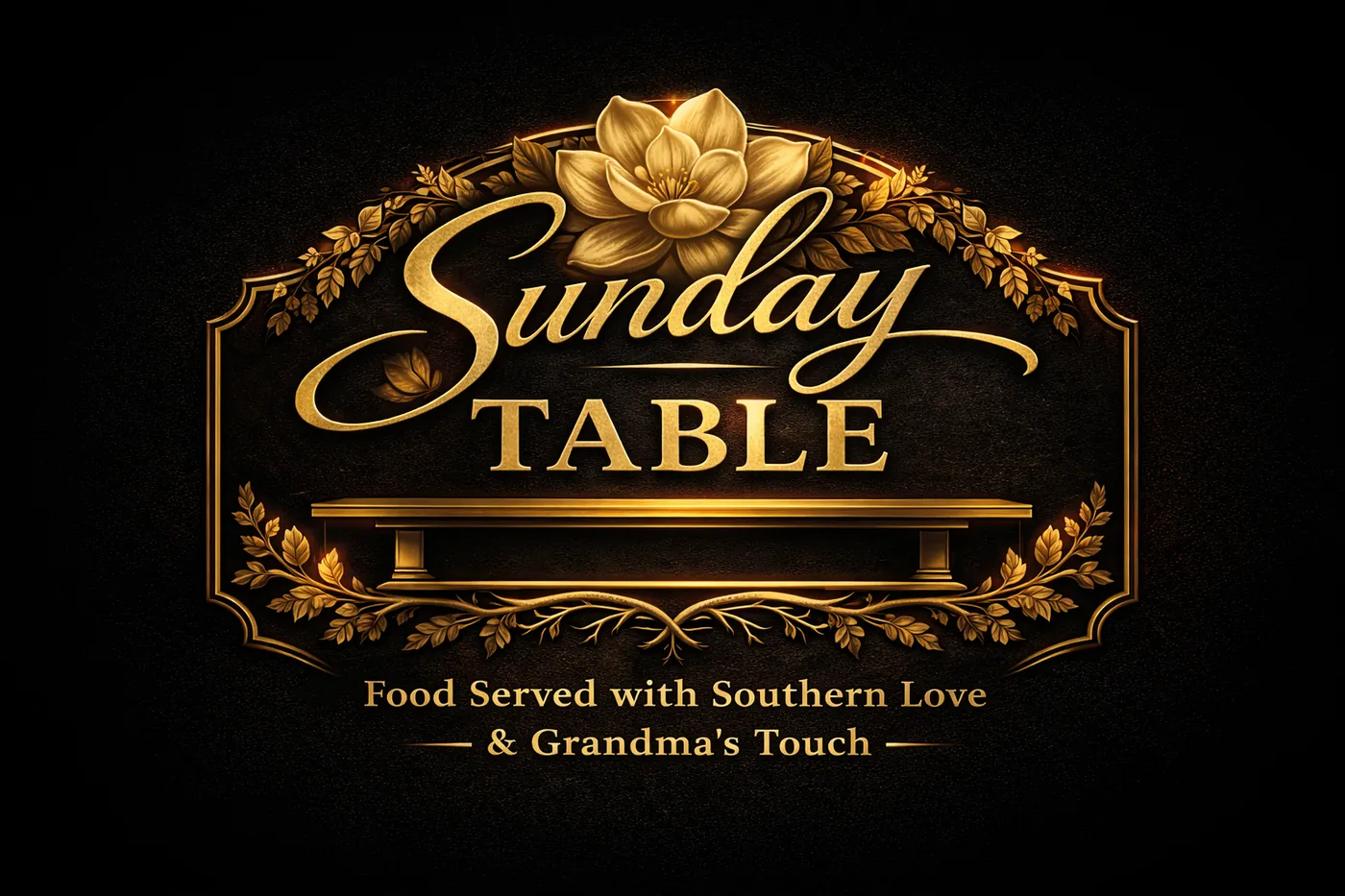 Sunday Table. Food served with Southern love and Grandma’s touch.